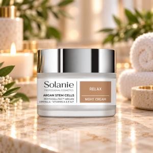 Solanie Argán Növényi Őssejtes Relax Éjszakai Krém 50 ml
