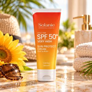 Solanie Fényvédő Krém Arcra és Testre SPF50 125 ml