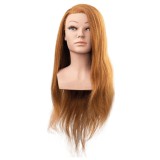 Tamara babafej természetes hajjal, 60 cm, sötét szőke (1210)