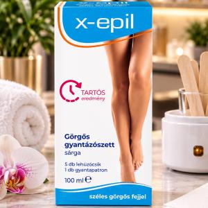 X-Epil Görgős Gyantázószett Sárga – 100ml (XE9005)