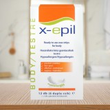 X-Epil Használatrakész gyantacsík testre - Hypoallergén 6x2db