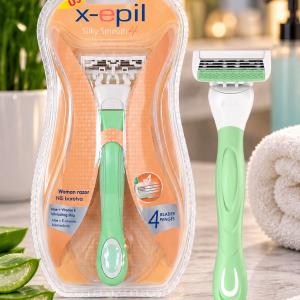 X-Epil Silky Smooth 4 Pengés Női Borotva – Cserélhető Fejes (XE9252)