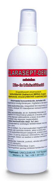 Uniclean CLARASEPT-DERM színtelen kéz- és bőrfertőtlenítő szer 250ml