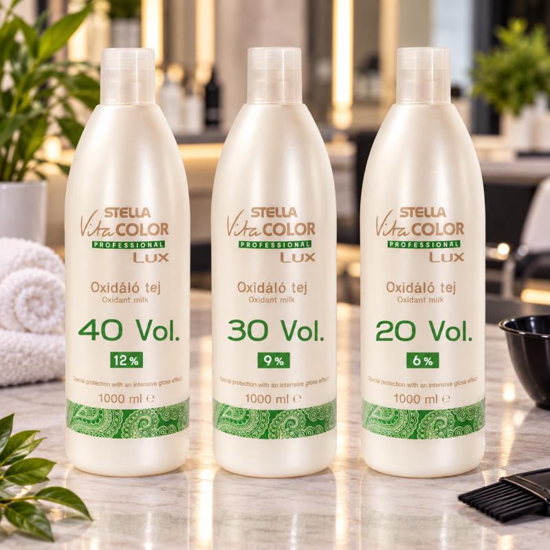 VitaColor LUX Színelőhívó Oxidáló Tej Mandula Illattal 1000ml (3 féle)