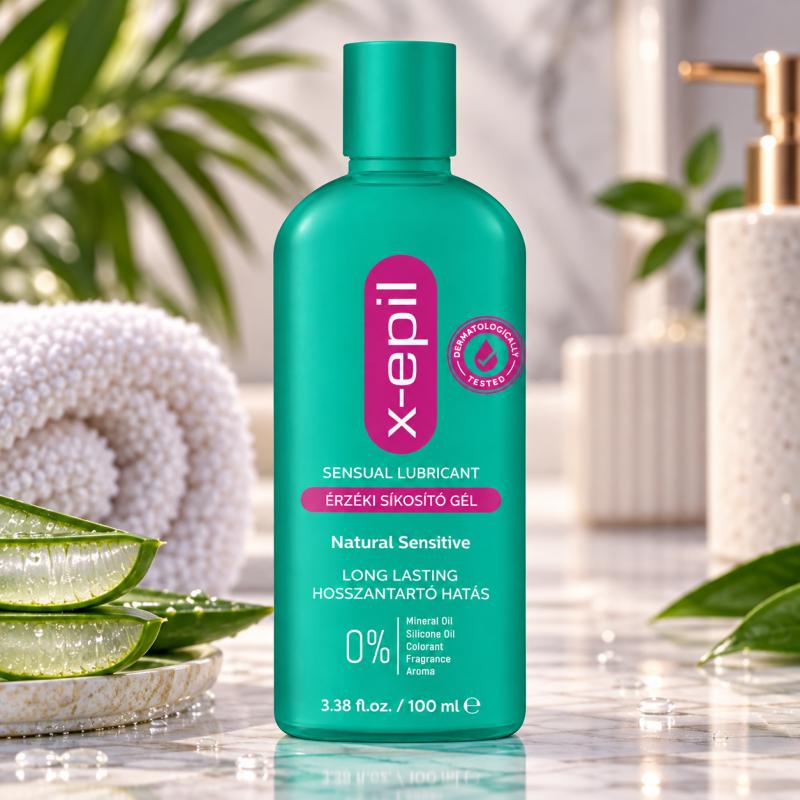 X-Epil érzéki síkosító gél Natural Sensitive – 100 ml – (XE9318)