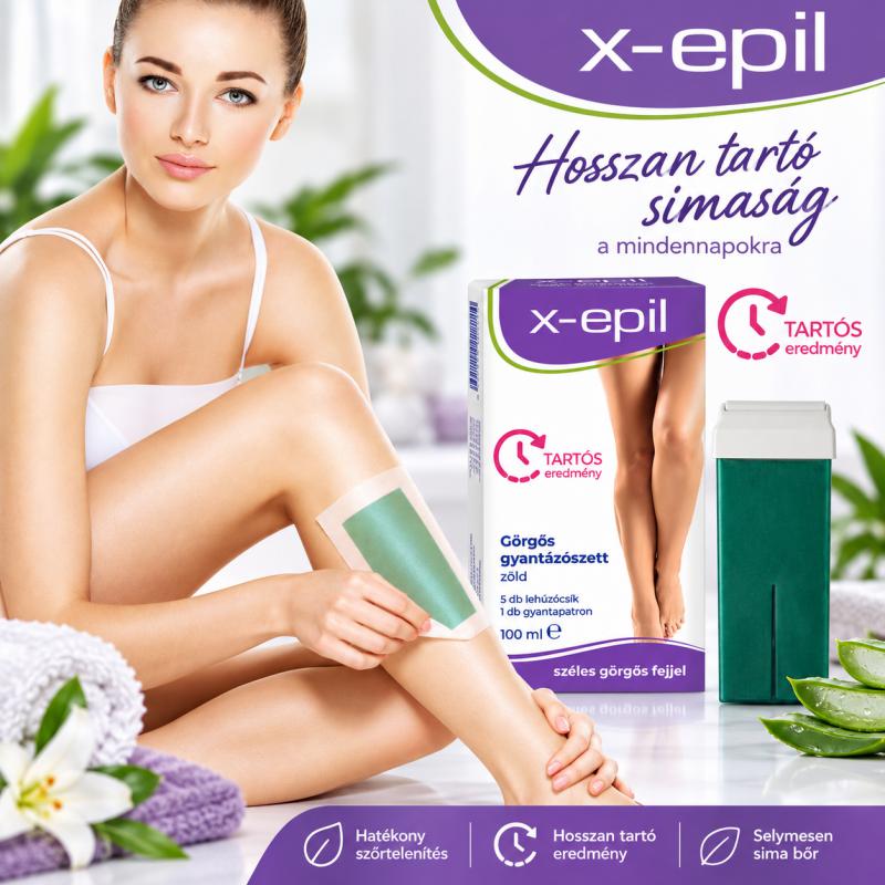 X-Epil Görgős gyantázószett zöld (XE9006)