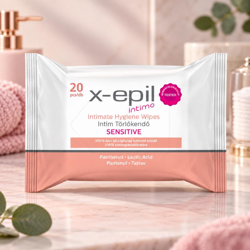 X-Epil Intimo Intim törlőkendő - sensitive 20db (XE9311)