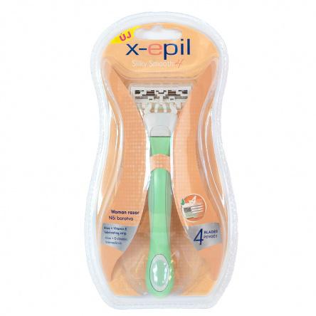 X-Epil Silky Smooth 4 cserélhető fejes női borotva 4 pengés / 1db