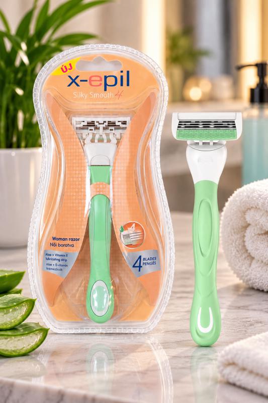 X-Epil Silky Smooth 4 Pengés Női Borotva – Cserélhető Fejes (XE9252)