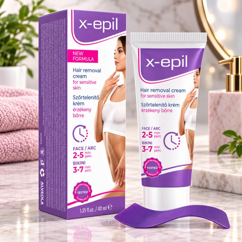 X-Epil Szőrtelenítő krém arcra/bikini vonalra 40ml (XE9205)