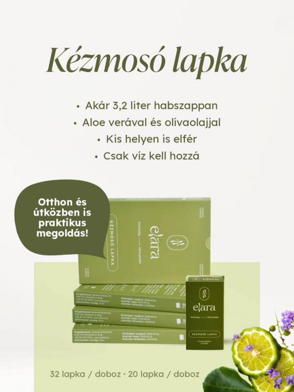 ELARA Kézmosó lapka – Citromverbéna illattal / 20 db