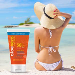 Eredeti Aloe Vera SPF 50 napozó krém arcra és testre 150 ml