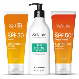 Napozó Krém Arcra és Testre 30 SPF - SOLANIE 125 ml