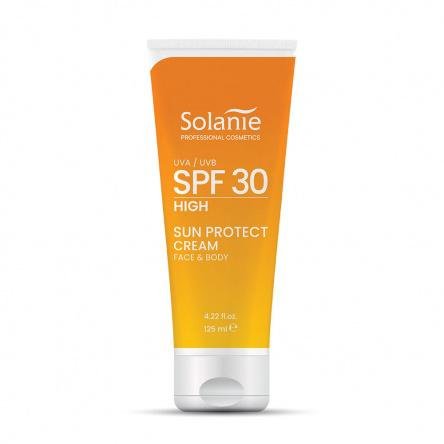 Napozó Krém Arcra és Testre 30 SPF - SOLANIE 125 ml
