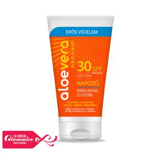 Aloe Vera Organic SPF 30 napozó krém arcra és testre 150 ml
