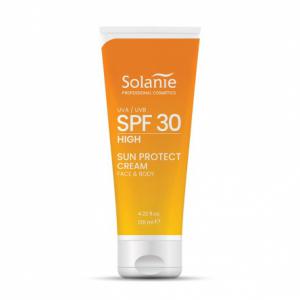 Napozó Krém Arcra és Testre 30 SPF - SOLANIE 125 ml