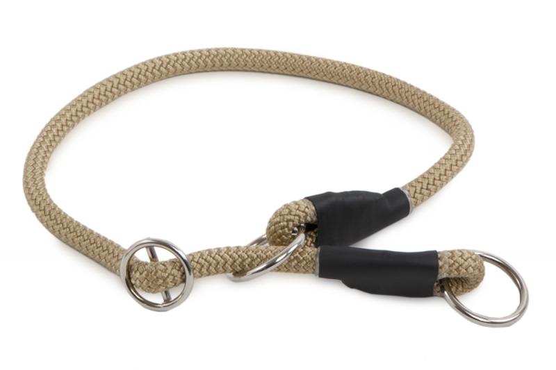 Félfojtó nyakörv 8 mm Bézs 35 cm