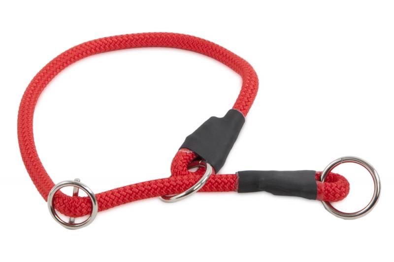 Félfojtó nyakörv 8 mm Piros 35 cm