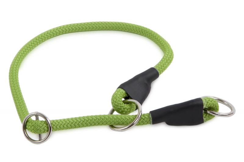 Félfojtó nyakörv 8 mm Világos zöld 45 cm