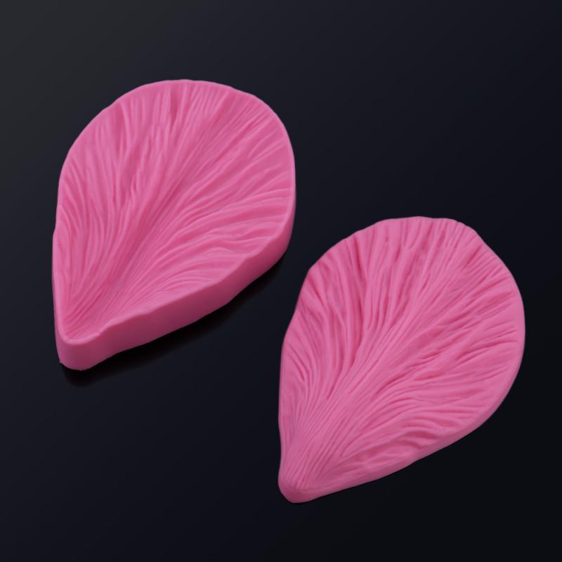 Bazsarózsa szirom erező szilikonból -  nagy méret