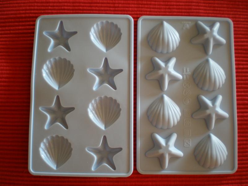 Tengeri csillag és kagyló formázó - szilikonból