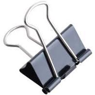 Bindercsipesz, 25 mm, VICTORIA, fekete/doboz(12db)