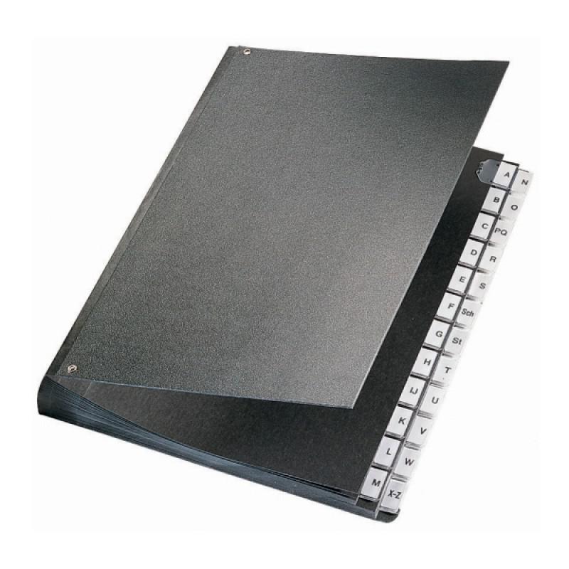 Előrendező tasakos A-Z. fekete