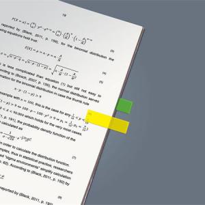 Jelölőcímke, műanyag, 5x40 lap, 12x50 mm, SIGEL "615", vegyes szín