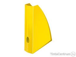 Iratpapucs, műanyag, 60 mm, elöl nyitott, LEITZ "Wow", sárga