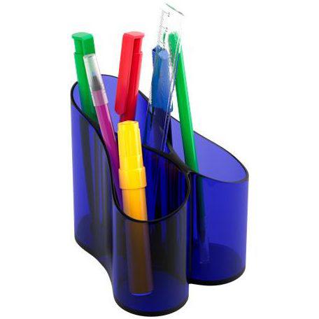 Írószertartó, ICO "Lux", áttetsző kék