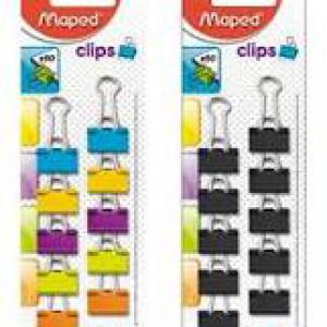 Bindercsipesz, 19 mm, MAPED, vegyes színek
