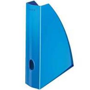 Iratpapucs, műanyag, 60 mm, elöl nyitott, LEITZ "Wow", kék