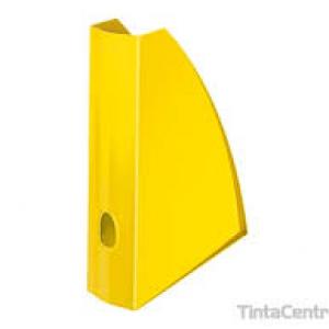 Iratpapucs, műanyag, 60 mm, elöl nyitott, LEITZ "Wow", sárga