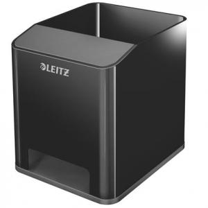 Írószertartó, kettős színhatású, LEITZ "Duo", fekete