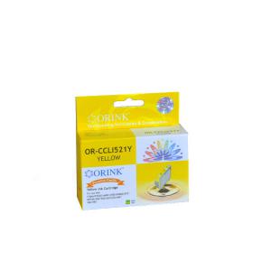 Utángyártott ORINK Canon CLI-521Y chippes sárga tintapatron