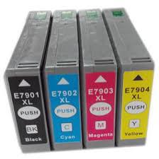 Utángyártott Epson T7901 (79XL) fekete tintapatron