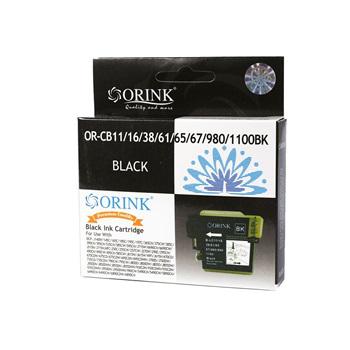 Utángyártott ORINK Brother LC1100/980Bk fekete tintapatron