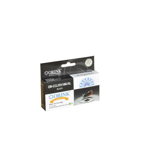 Utángyártott ORINK Canon  CLI-551XL Bk fekete tintapatron