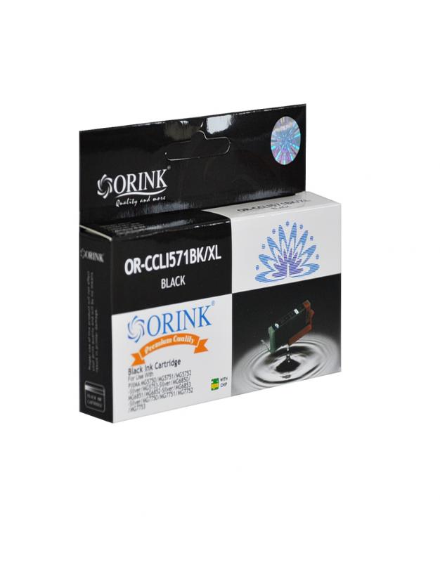 Utángyártott ORINK Canon CLI-571XL Bk fekete tintapatron