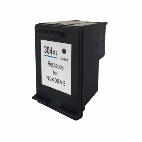 Utángyártott PREMIUM HP N9K08A fekete tintapatron (304XL)