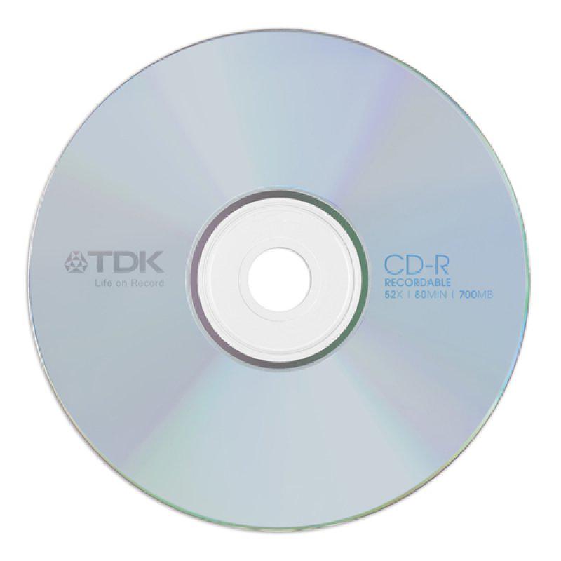 TDK írható CD-R80 52X papírtok