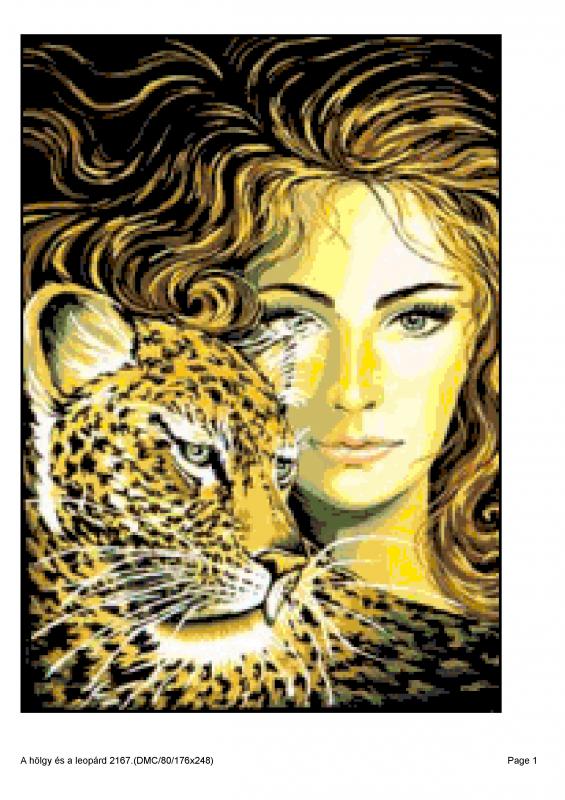A hölgy és a leopárd 2167.(DMC/80/176x248)    leszámolós minta