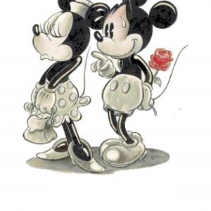 Minnie és Mickey szerelem 5929 (DMC_80_280x280) leszámolós minta
