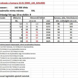 Várakozás a kompra 22.01 (DMC_133_32x500)  leszámolós minta