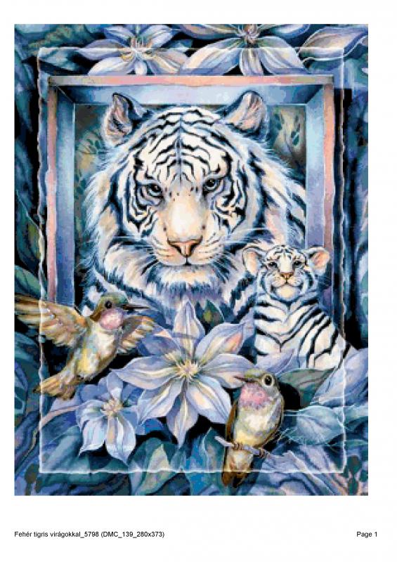 Fehér tigris virágokkal_5798 (DMC_139_280x373) leszámolós minta