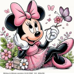 Mickey és Minnie szerelem 24.04 (DMC_161_400x396) leszámolós minta