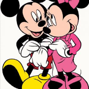 Mickey és Minnie szerelem 24.04. (DMC_35_250x331) leszámoloós minta