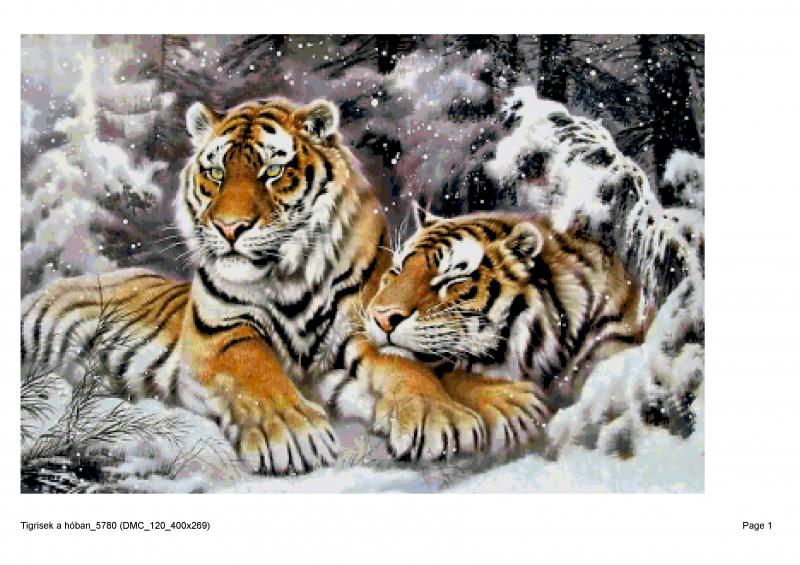 Tigrisek a hóban_5780 (DMC_120_400x269) leszámolós minta