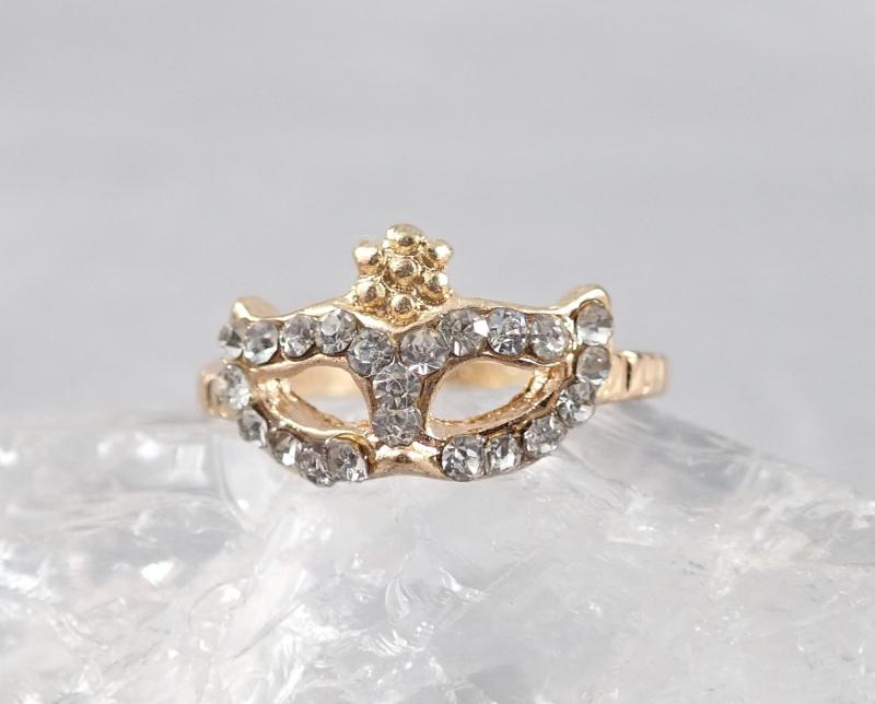 Álarc gyűrű, arany színű