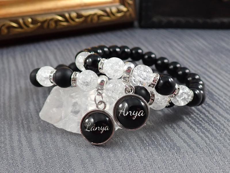 Anya-lánya karkötők, fekete